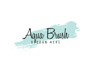 Watercolor Apparel Brush logo design