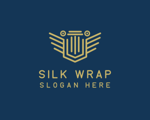 Pillar Column Shield logo design