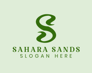 Plant Letter S  logo design