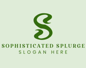 Plant Letter S  logo design