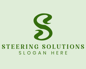 Plant Letter S  logo design