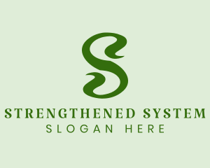 Plant Letter S  logo design