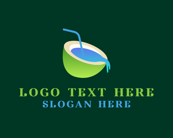 Coconut Drink logo example 1