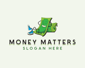 Cartoon Money Dollar logo design