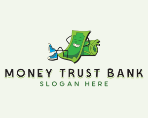 Cartoon Money Dollar logo design