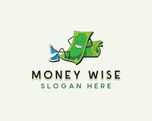 Cartoon Money Dollar logo design