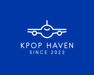 Minimalist Airplane Travel logo design