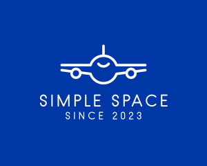 Minimalist Airplane Travel logo design