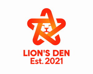 Orange Star Lion  logo design