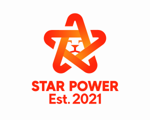 Orange Star Lion  logo design