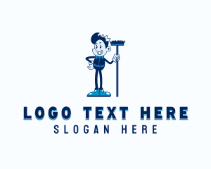 Sanitation Janitor Cleaning logo