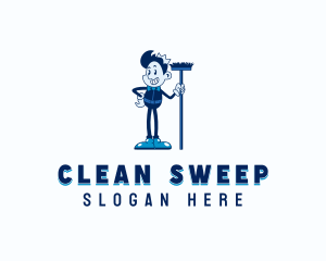 Sanitation Janitor Cleaning logo
