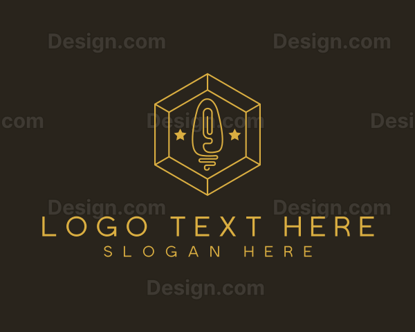 Hexagon Incandescent Light Logo