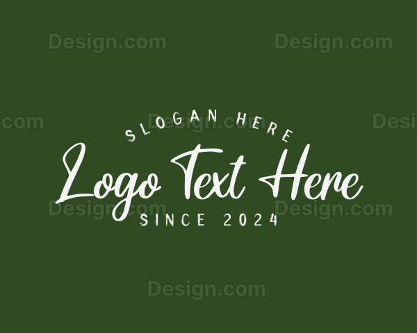 Retro Cursive Business Logo