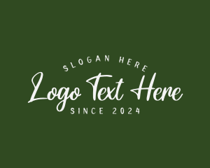 Retro Cursive Business logo