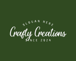 Retro Cursive Business logo design