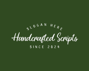 Retro Cursive Business logo design