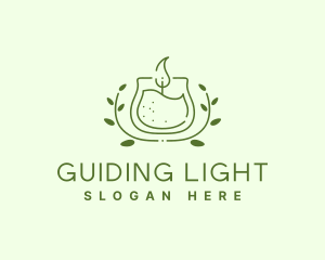 Relaxation Plant Candle logo design