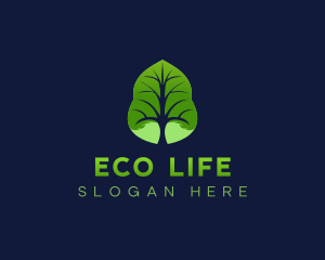 Tree Leaf Landscaping logo design