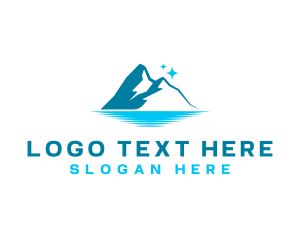 Glacier - Mountain Iceberg Peak logo design