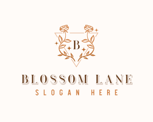 Deluxe Floral Wreath logo design