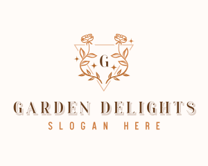 Deluxe Floral Wreath logo design