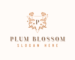 Deluxe Floral Wreath logo design