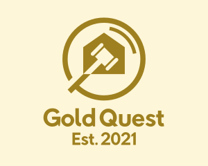 Gold Gavel Courthouse  logo design