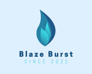 Blue Flame Fuel logo design