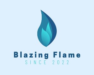 Blue Flame Fuel logo design