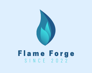 Blue Flame Fuel logo design