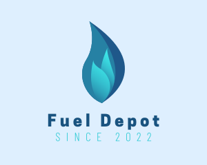 Blue Flame Fuel logo design