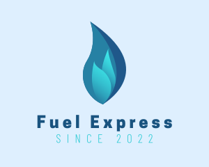 Blue Flame Fuel logo design