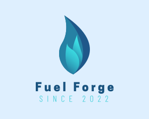 Blue Flame Fuel logo design