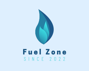 Blue Flame Fuel logo design