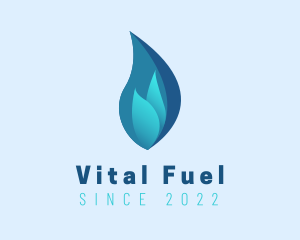 Blue Flame Fuel logo design