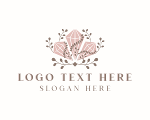 Diamond Crystal Gemstone logo