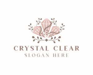 Diamond Crystal Gemstone logo design