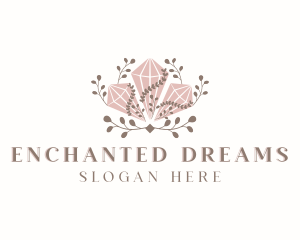 Diamond Crystal Gemstone logo design