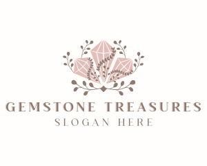 Diamond Crystal Gemstone logo design