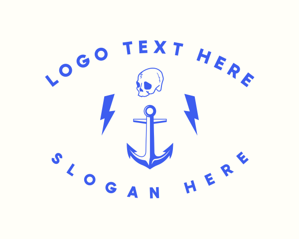 Anchor Skull Marine logo