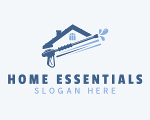 Pressure Washer Home logo design