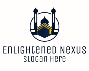 Islamic Mecca Kaaba Mosque logo design