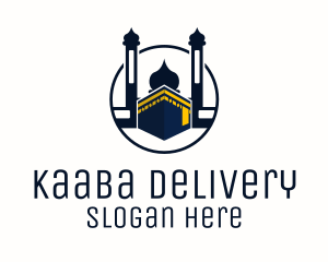 Islamic Mecca Kaaba Mosque logo design