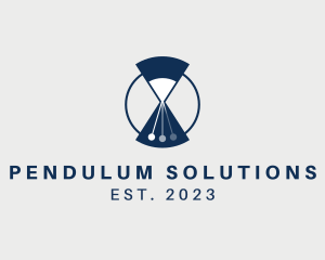 Hour Glass Pendulum logo design