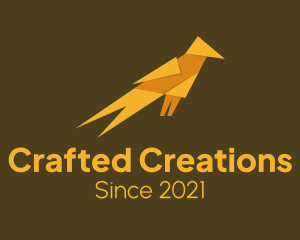 Origami Bird Art logo design