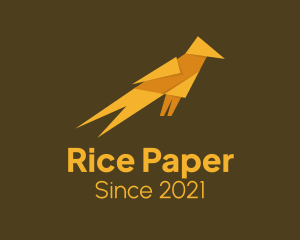 Origami Bird Art logo design