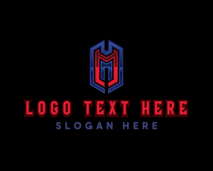 Digital Tech Gaming Letter M logo