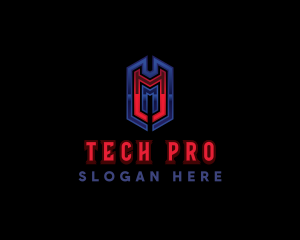 Digital Tech Gaming Letter M logo