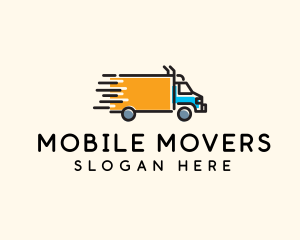 Delivery Truck Logistics logo design